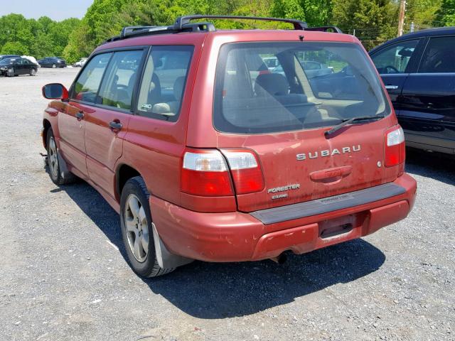 JF1SF65641H754759 - 2001 SUBARU FORESTER S RED photo 3