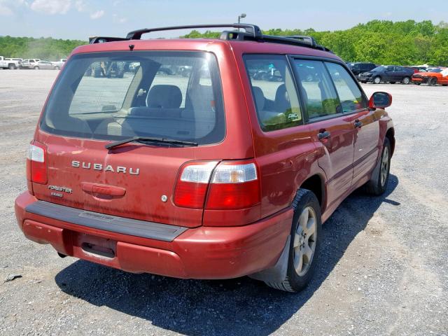 JF1SF65641H754759 - 2001 SUBARU FORESTER S RED photo 4