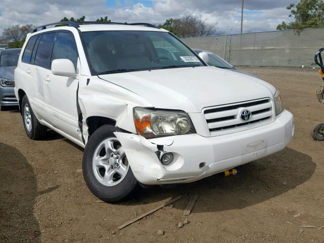 JTEDD21AX70162345 - 2007 TOYOTA HIGHLANDER WHITE photo 1