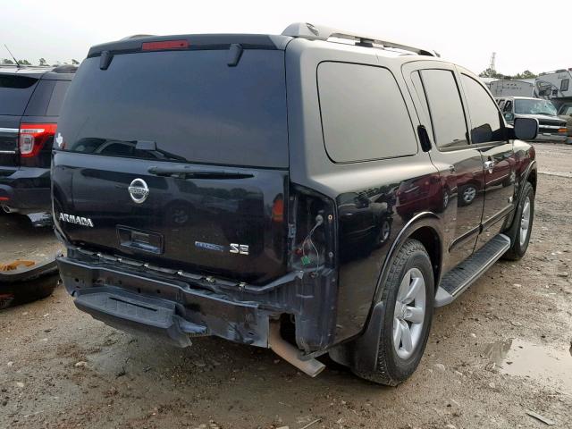 5N1BA08D78N630900 - 2008 NISSAN ARMADA SE BLACK photo 4