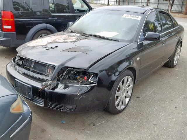 WAUCD64B74N098725 - 2004 AUDI A6 S-LINE BLACK photo 2