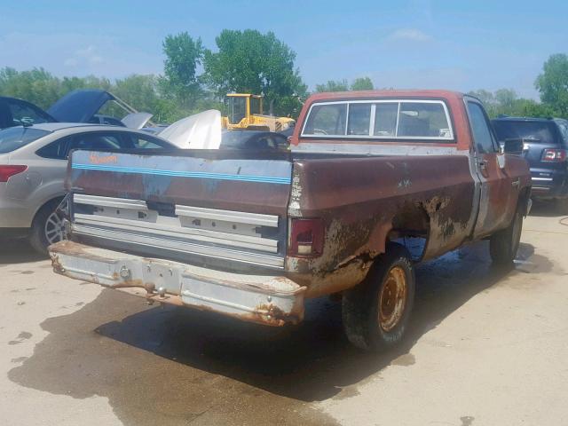 1GCGC24M9DJ107904 - 1983 CHEVROLET C20 RED photo 4