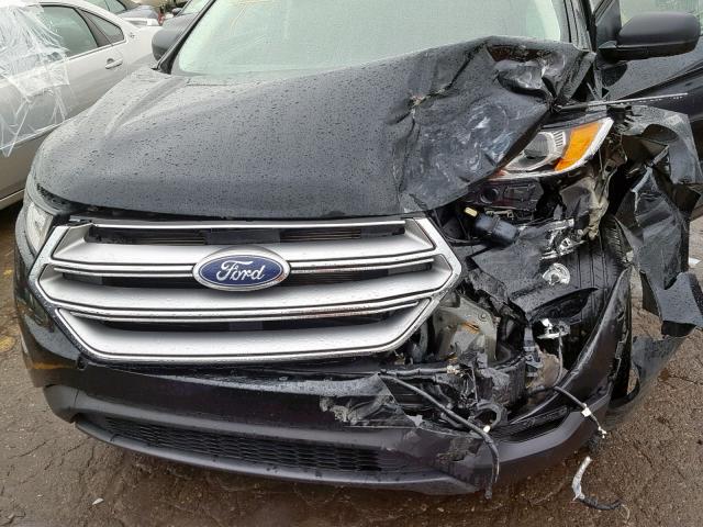 2FMPK3G98GBC51271 - 2016 FORD EDGE SE BLACK photo 7