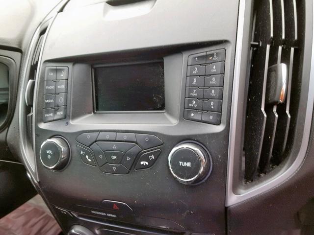 2FMPK3G98GBC51271 - 2016 FORD EDGE SE BLACK photo 9