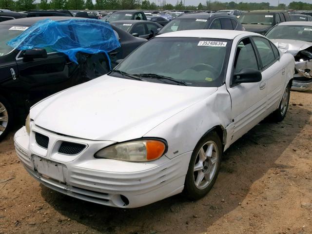 1G2NE52E2XC576294 - 1999 PONTIAC GRAND AM S WHITE photo 2