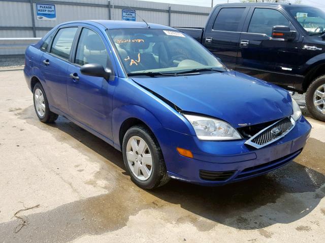 1FAHP34N56W127179 - 2006 FORD FOCUS ZX4 BLUE photo 1