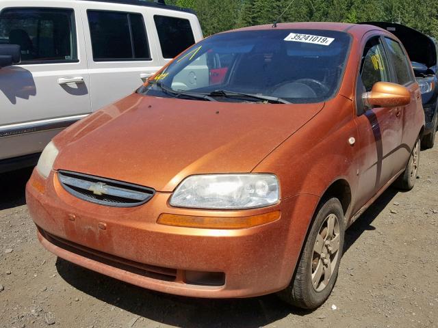 KL1TD66647B764830 - 2007 CHEVROLET AVEO BASE Қызғылт сары фото 2