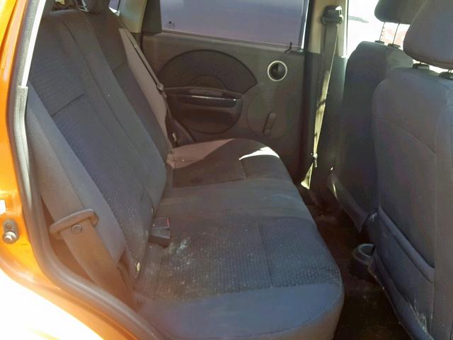 KL1TD66647B764830 - 2007 CHEVROLET AVEO BASE Қызғылт сары фото 6