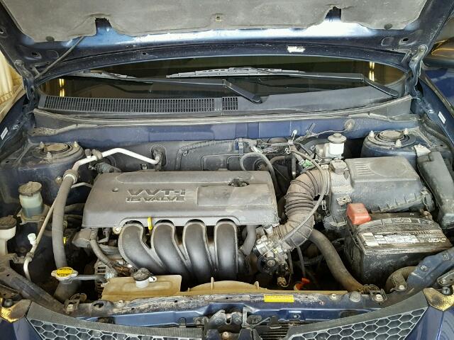 5Y2SL62844Z443758 - 2004 PONTIAC VIBE BLUE photo 7