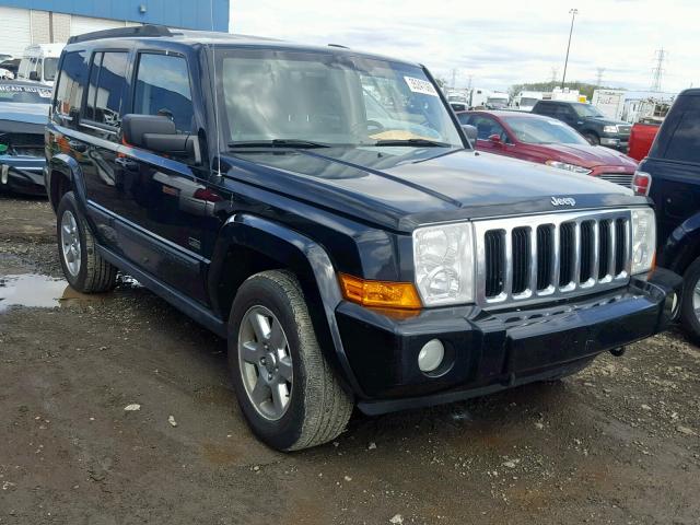 1J8HG48K37C632844 - 2007 JEEP COMMANDER BLACK photo 1
