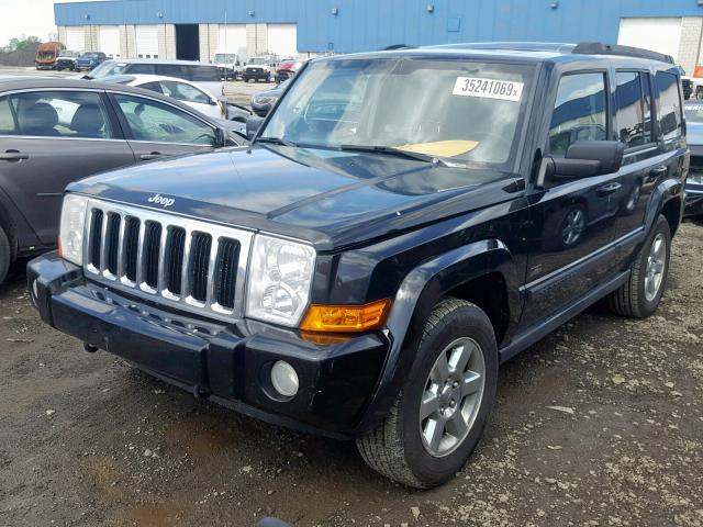 1J8HG48K37C632844 - 2007 JEEP COMMANDER BLACK photo 2