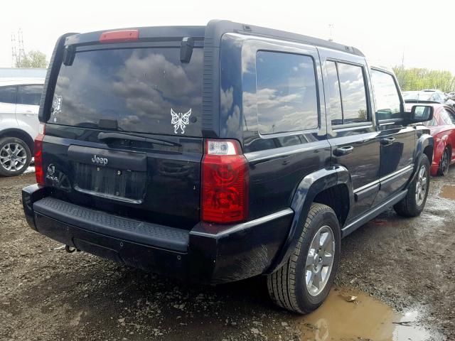 1J8HG48K37C632844 - 2007 JEEP COMMANDER BLACK photo 4