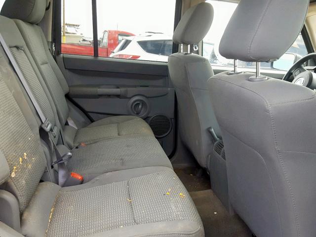 1J8HG48K37C632844 - 2007 JEEP COMMANDER BLACK photo 6