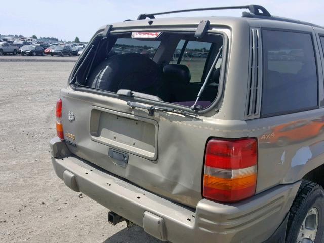 1J4GZ78S9TC305884 - 1996 JEEP GRAND CHER BROWN photo 9