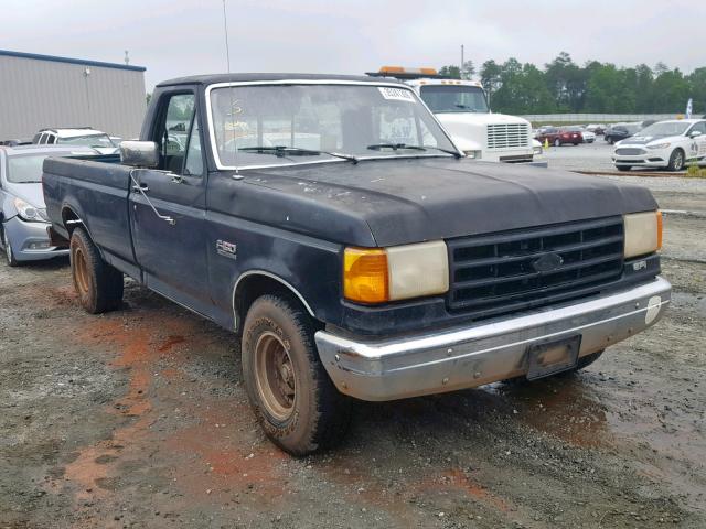 1FTDF15Y8MLA47754 - 1991 FORD F150 BLACK photo 1