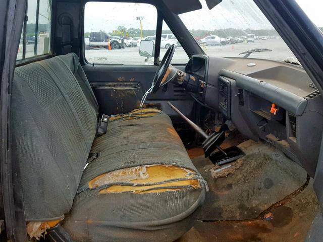 1FTDF15Y8MLA47754 - 1991 FORD F150 BLACK photo 5