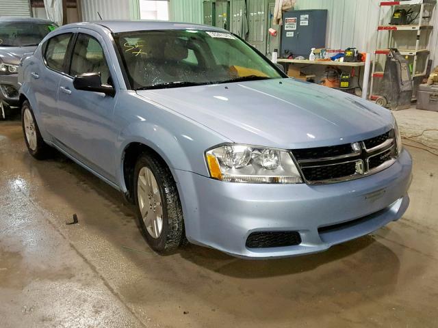 1C3CDZAG7DN748131 - 2013 DODGE AVENGER SE BLUE photo 1