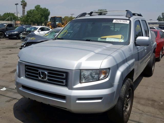 2HJYK16547H549286 - 2007 HONDA RIDGELINE SILVER photo 2