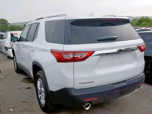 1GNERGKW2JJ205280 - 2018 CHEVROLET TRAVERSE L WHITE photo 3