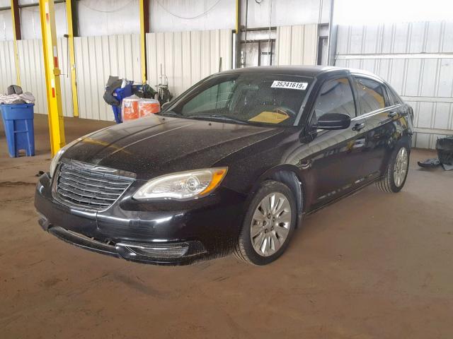 1C3BC4FB2BN521747 - 2011 CHRYSLER 200 LX BLACK photo 2