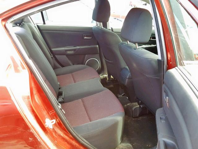 JM1BK323761505094 - 2006 MAZDA 3 S BURGUNDY photo 6