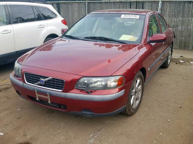 YV1RS61T932241071 - 2003 VOLVO S60 MAROON photo 2