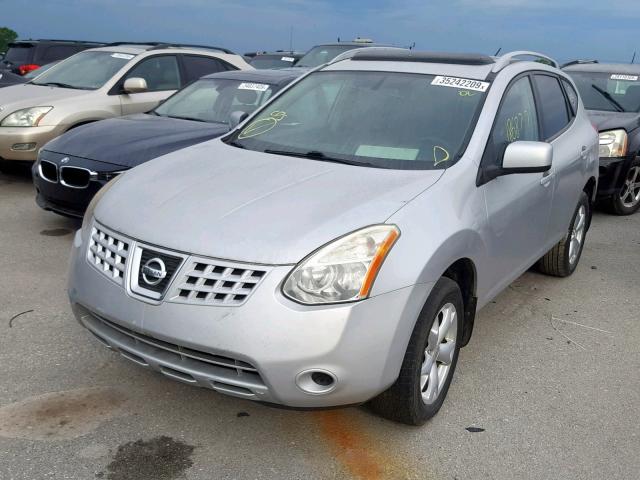 JN8AS58T88W307102 - 2008 NISSAN ROGUE S SILVER photo 2