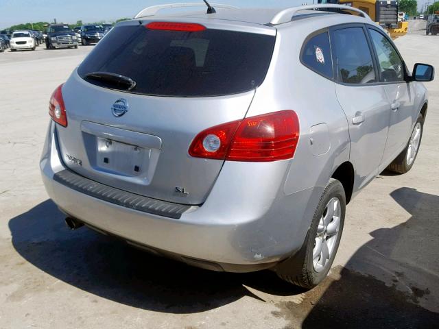 JN8AS58T88W307102 - 2008 NISSAN ROGUE S SILVER photo 4