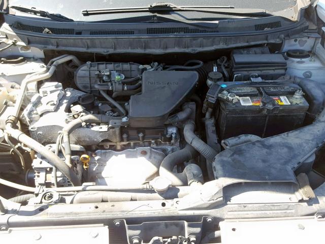 JN8AS58T88W307102 - 2008 NISSAN ROGUE S SILVER photo 7