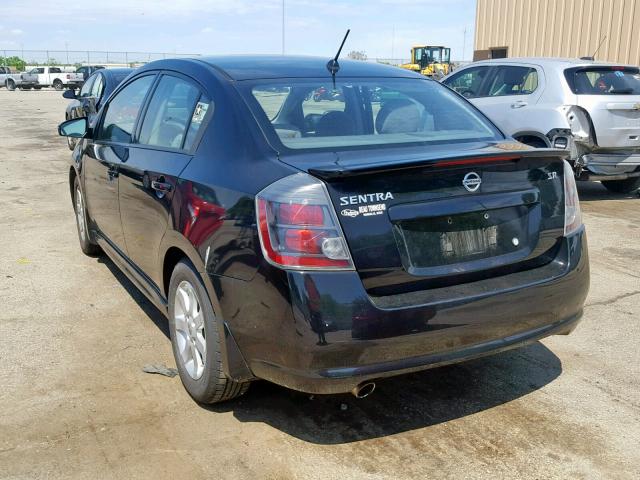 3N1AB6AP2AL701529 - 2010 NISSAN SENTRA 2.0 BLACK photo 3