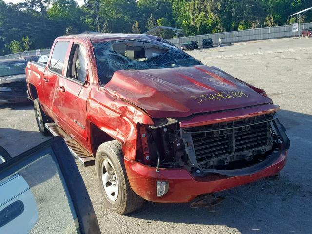 3GCUKREC9JG292005 - 2018 CHEVROLET SILVERADO RED photo 1