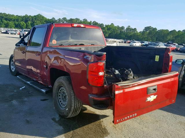 3GCUKREC9JG292005 - 2018 CHEVROLET SILVERADO RED photo 3