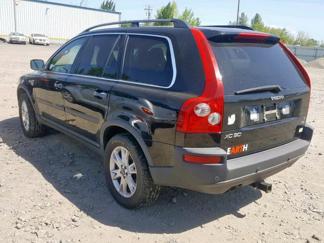 YV1CM911951165425 - 2005 VOLVO XC90 T6 BLACK photo 3