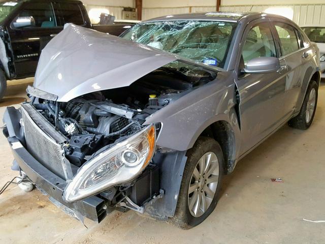 1C3CCBBBXDN672269 - 2013 CHRYSLER 200 TOURIN GRAY photo 2