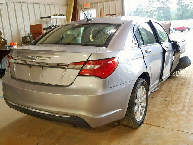 1C3CCBBBXDN672269 - 2013 CHRYSLER 200 TOURIN GRAY photo 4