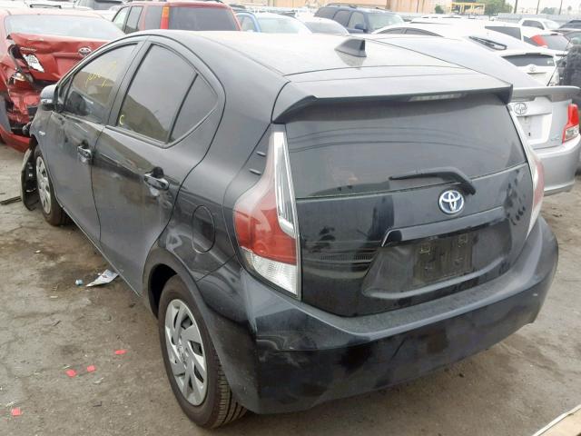 JTDKDTB37F1577326 - 2015 TOYOTA PRIUS C BLACK photo 3