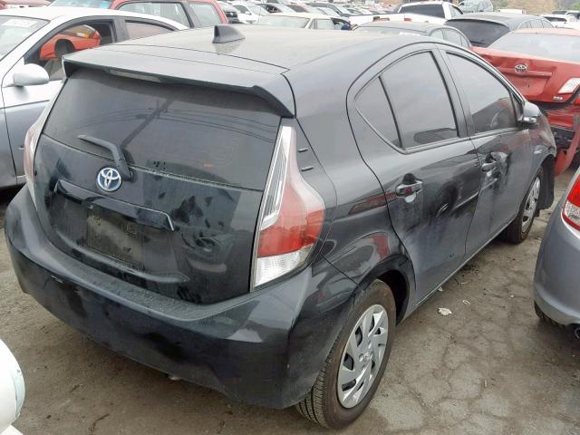 JTDKDTB37F1577326 - 2015 TOYOTA PRIUS C BLACK photo 4