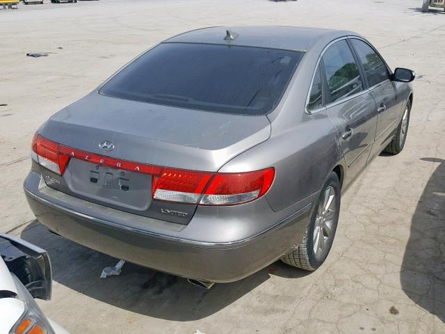 KMHFC46F49A342932 - 2009 HYUNDAI AZERA SE SILVER photo 4