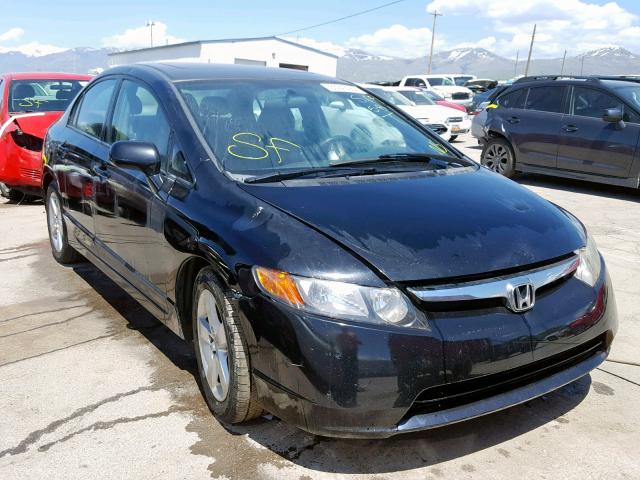 2HGFA16978H505948 - 2008 HONDA CIVIC EXL BLACK photo 1