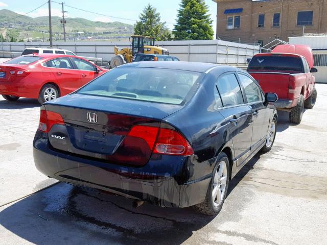 2HGFA16978H505948 - 2008 HONDA CIVIC EXL BLACK photo 4