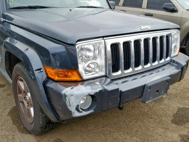 1J8HG58237C519692 - 2007 JEEP COMMANDER ნაცრისფერი ფოტო 9