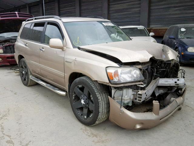 JTEDW21A060007070 - 2006 TOYOTA HIGHLANDER GOLD photo 1