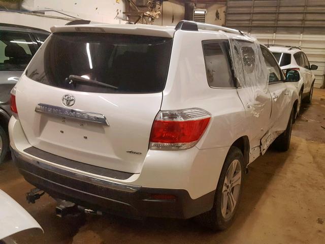 5TDDK3EH8CS147650 - 2012 TOYOTA HIGHLANDER WHITE photo 4