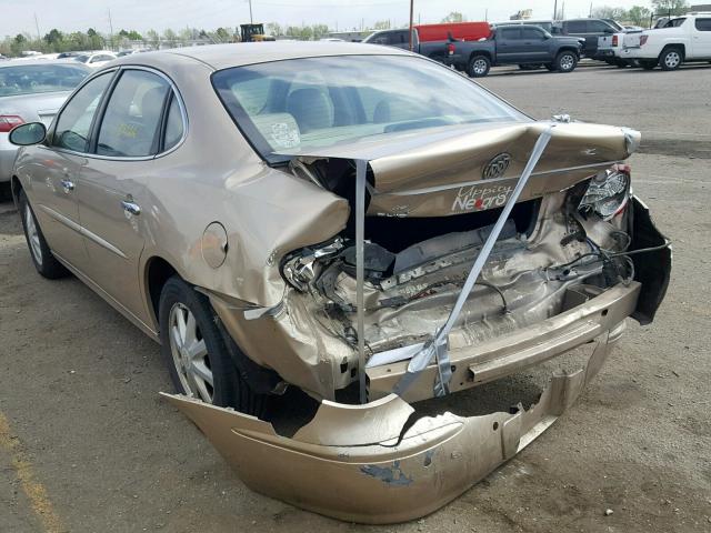 2G4WD532651249807 - 2005 BUICK LACROSSE C GOLD photo 3