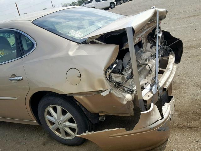 2G4WD532651249807 - 2005 BUICK LACROSSE C GOLD photo 9