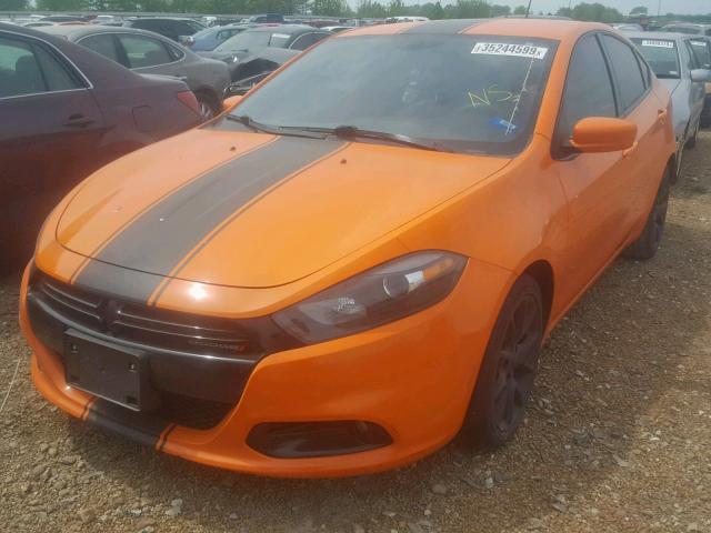 1C3CDFBA9DD295984 - 2013 DODGE DART SXT ORANGE photo 2