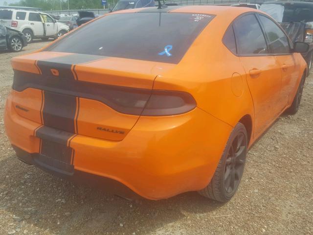 1C3CDFBA9DD295984 - 2013 DODGE DART SXT ORANGE photo 4