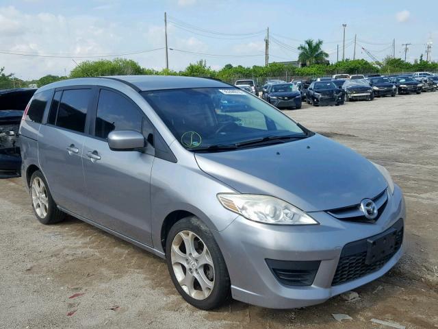 JM1CR2WL0A0366039 - 2010 MAZDA 5 SILVER photo 1