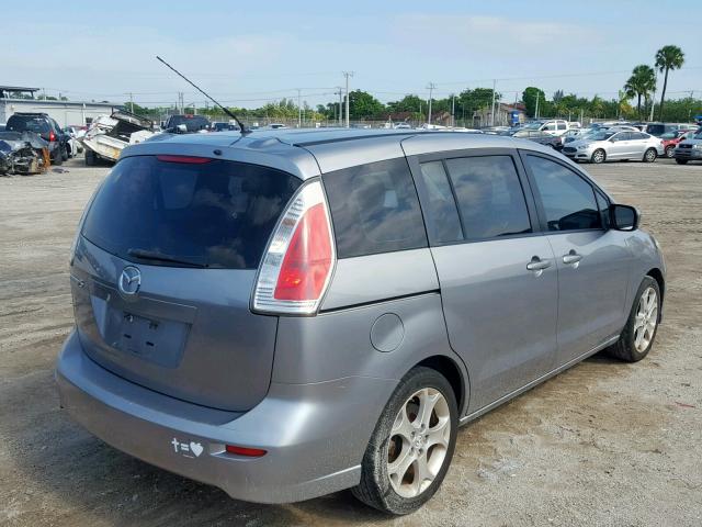 JM1CR2WL0A0366039 - 2010 MAZDA 5 SILVER photo 4