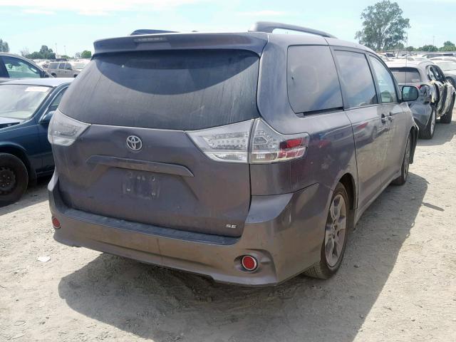 5TDXK3DC0CS227544 - 2012 TOYOTA SIENNA SPO GRAY photo 4